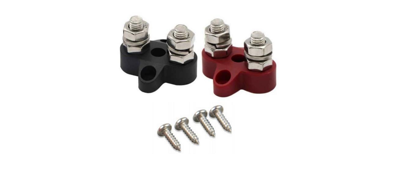 Victron Energy Doppelverteiler M8 rot / sw.
