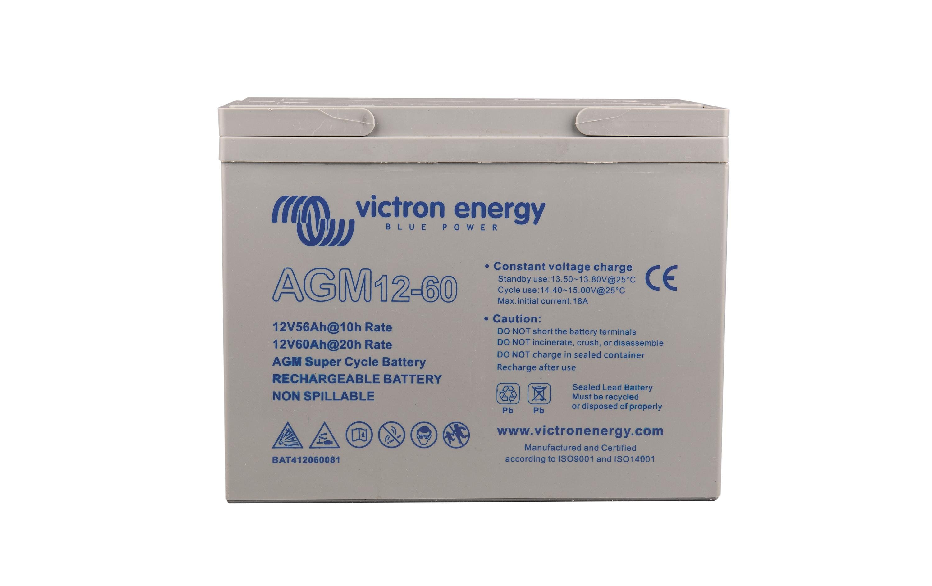 Victron Energy AGM Super Cycle12V/60Ah M6 224x135x178mm