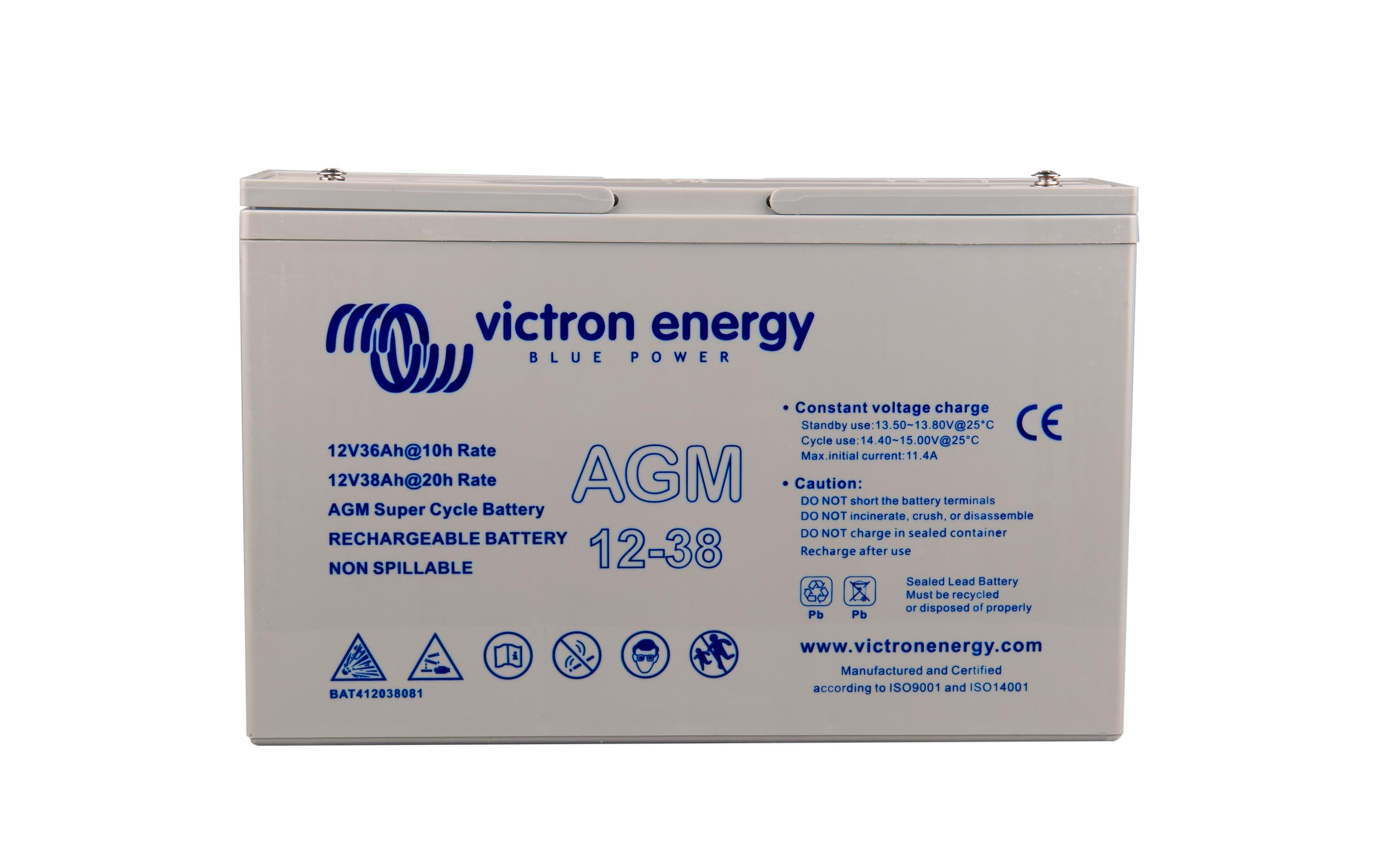 Victron Energy AGM Super Cycle 12V 38Ah 267x77x175mm