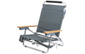 KOOR Strandstuhl Troopea dunkelgrau 55x65x80cm, Polyester, dunkelgrau