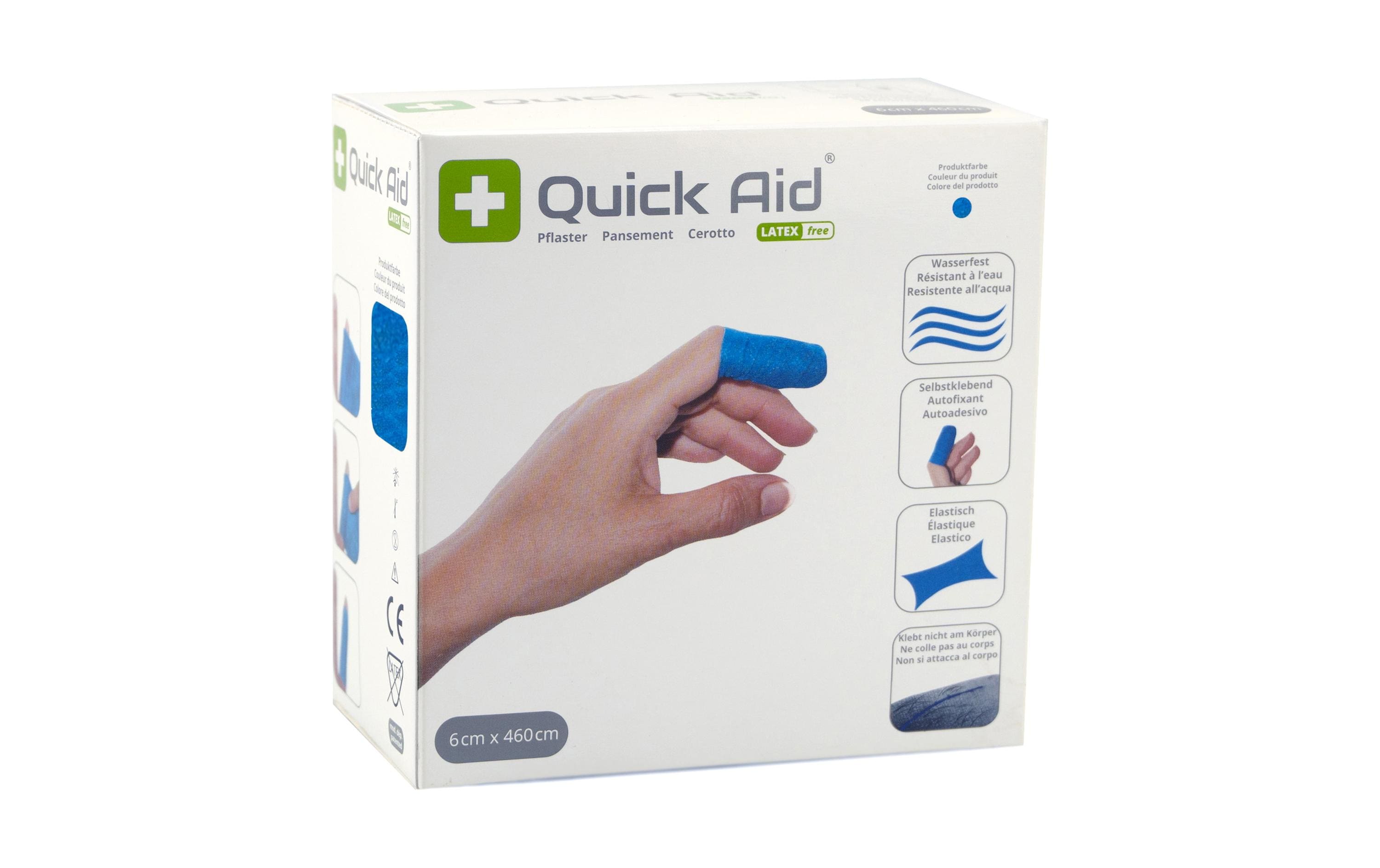 Quick Aid Pflaster 6 x 460 cm blau