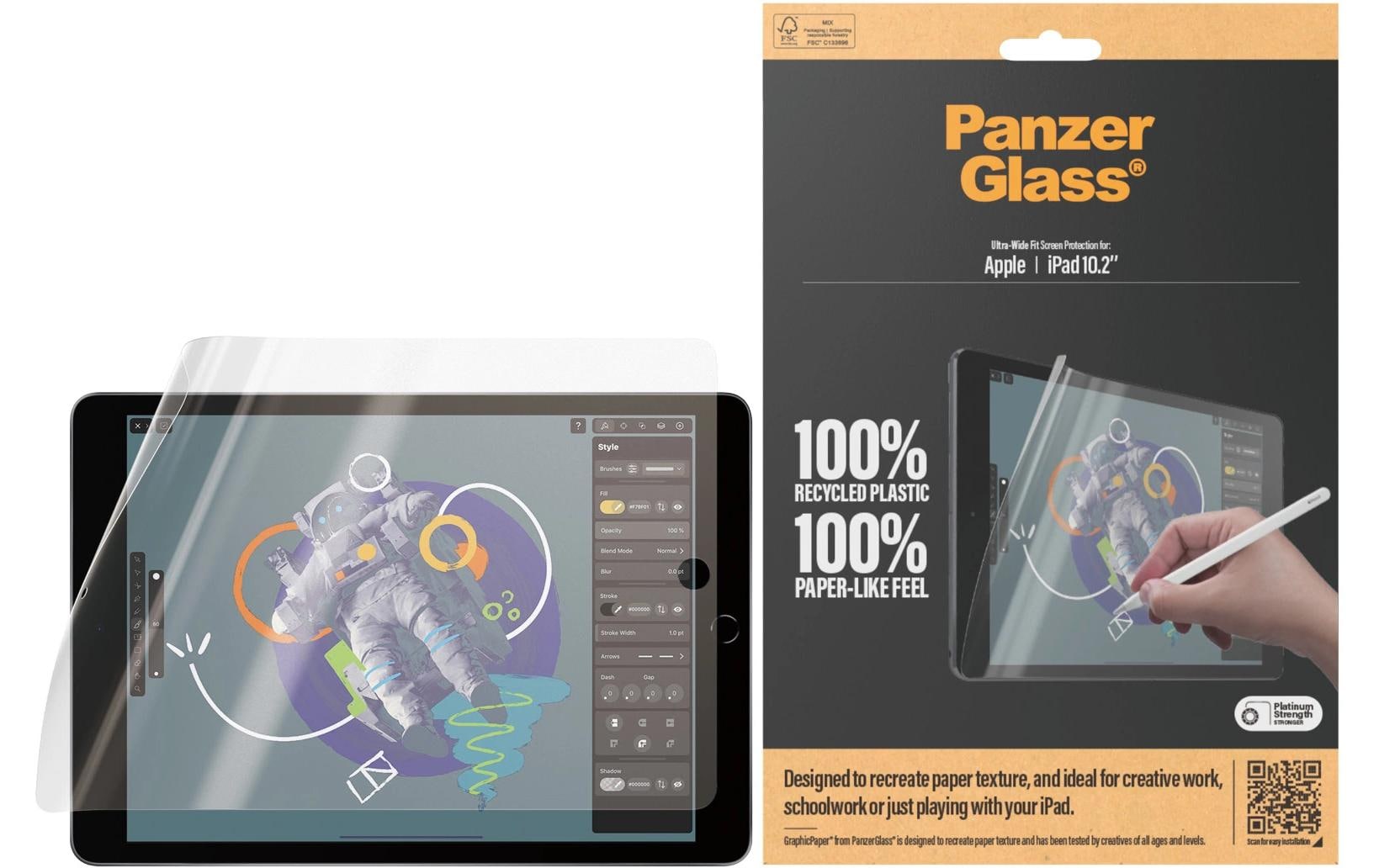 PanzerGlass GraphicPaper, UWF iPad 7th - 9th Gen. 10.2"