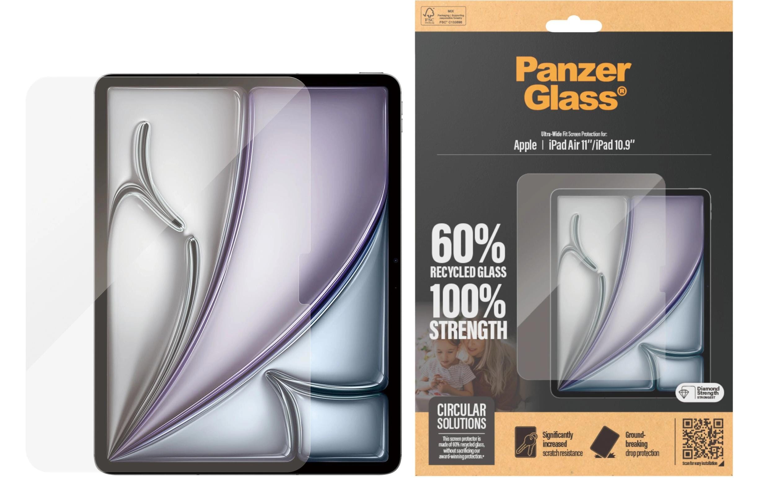 PanzerGlass Displayschutz, UWF iPad Air (2024) & iPad 10th Gen. 10.9"