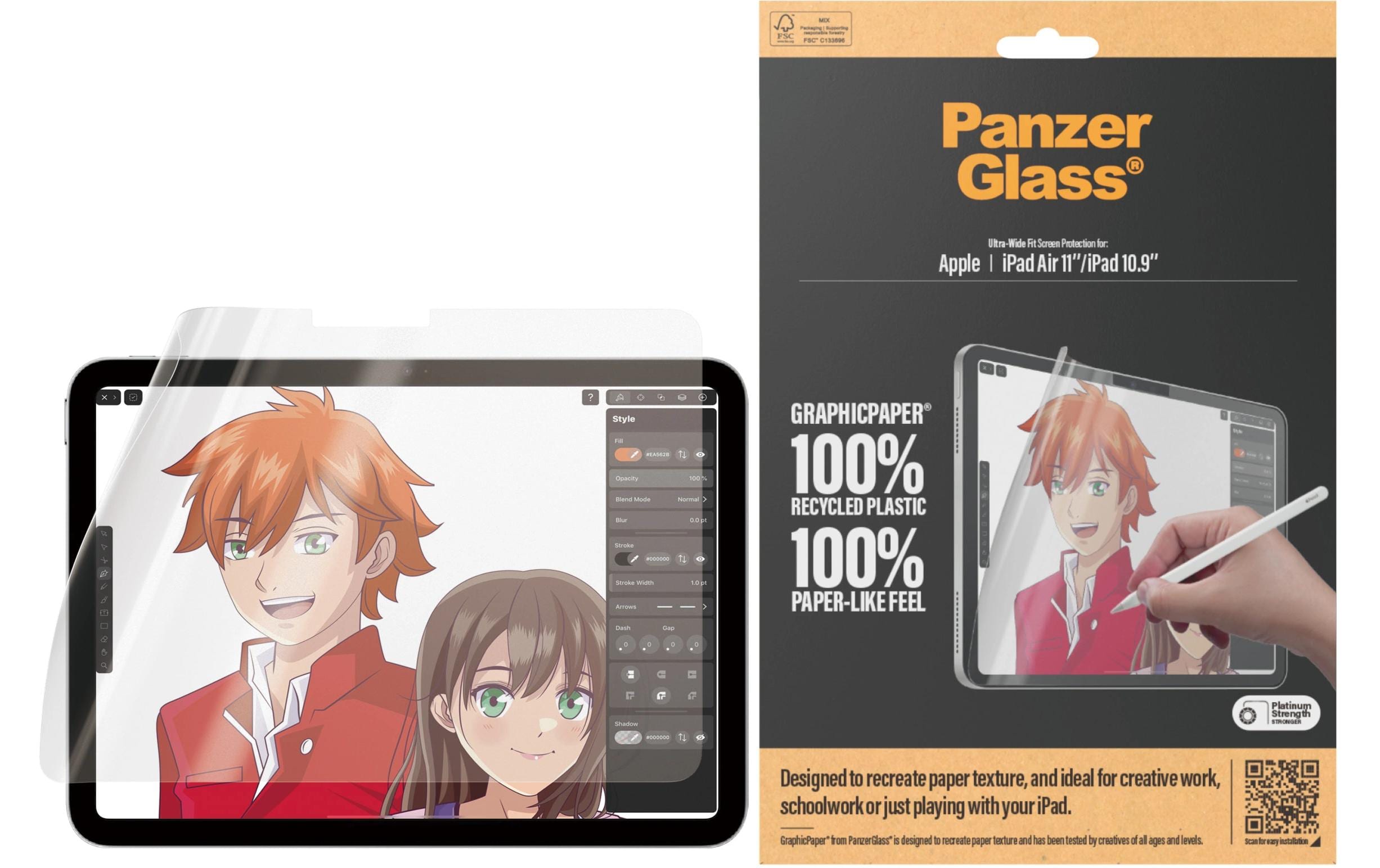 PanzerGlass GraphicPaper, UWF iPad Air (2024) & iPad 10th Gen. 10.9"