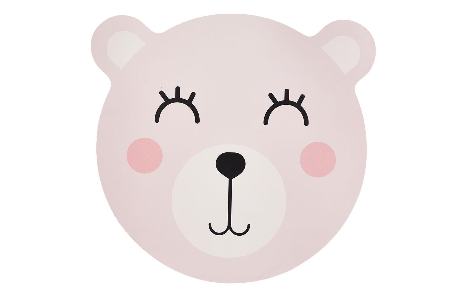 Zeller Tischset Bär rosa