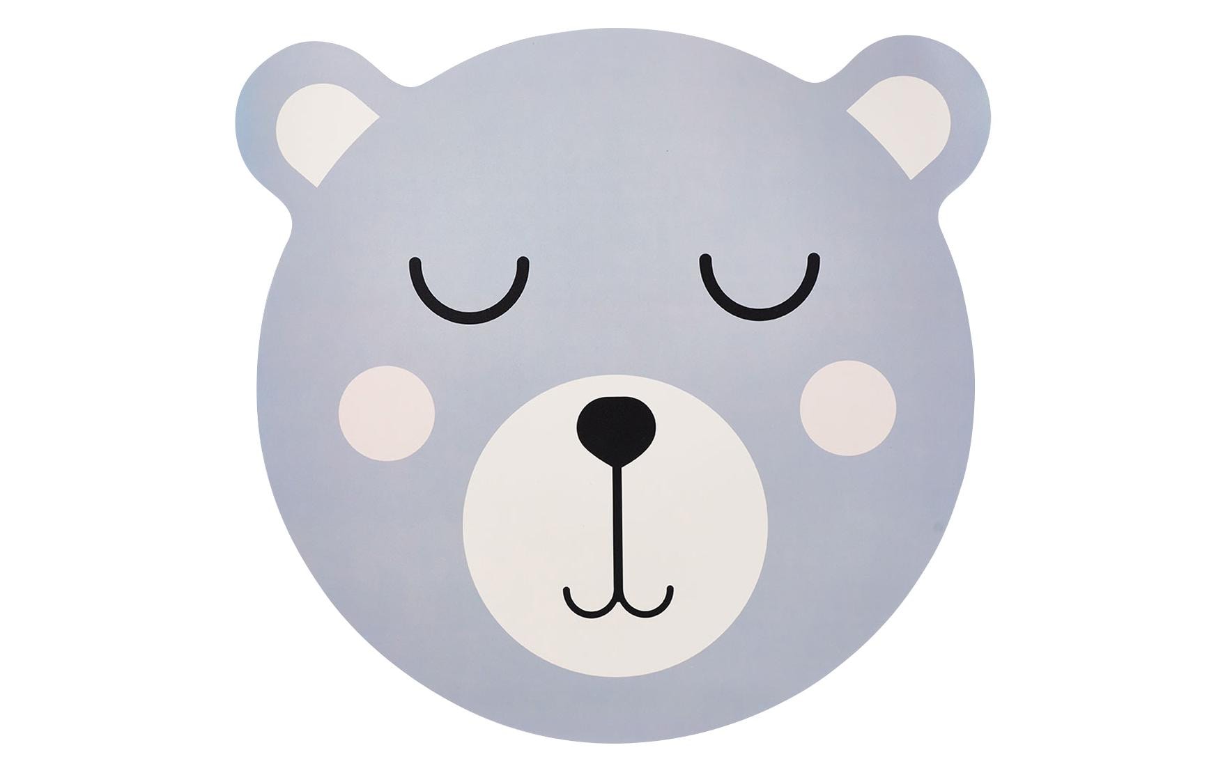 Zeller Tischset Bär blau