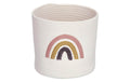 Zeller Aufbewahrungskorb Rainbow weiss / D25x22cm