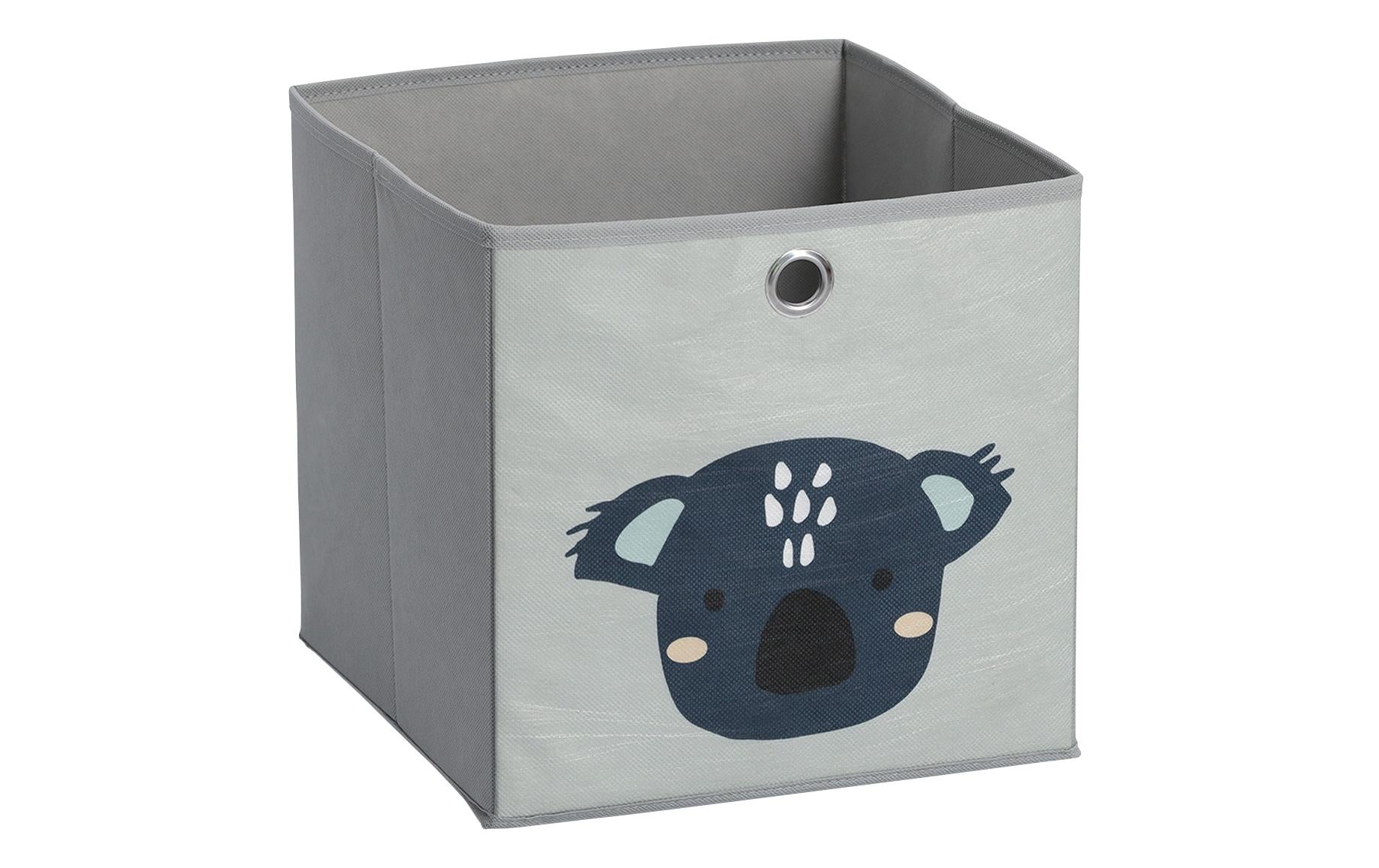 Zeller Aufbewahrungsbox Koala grau / 28x28x28cm