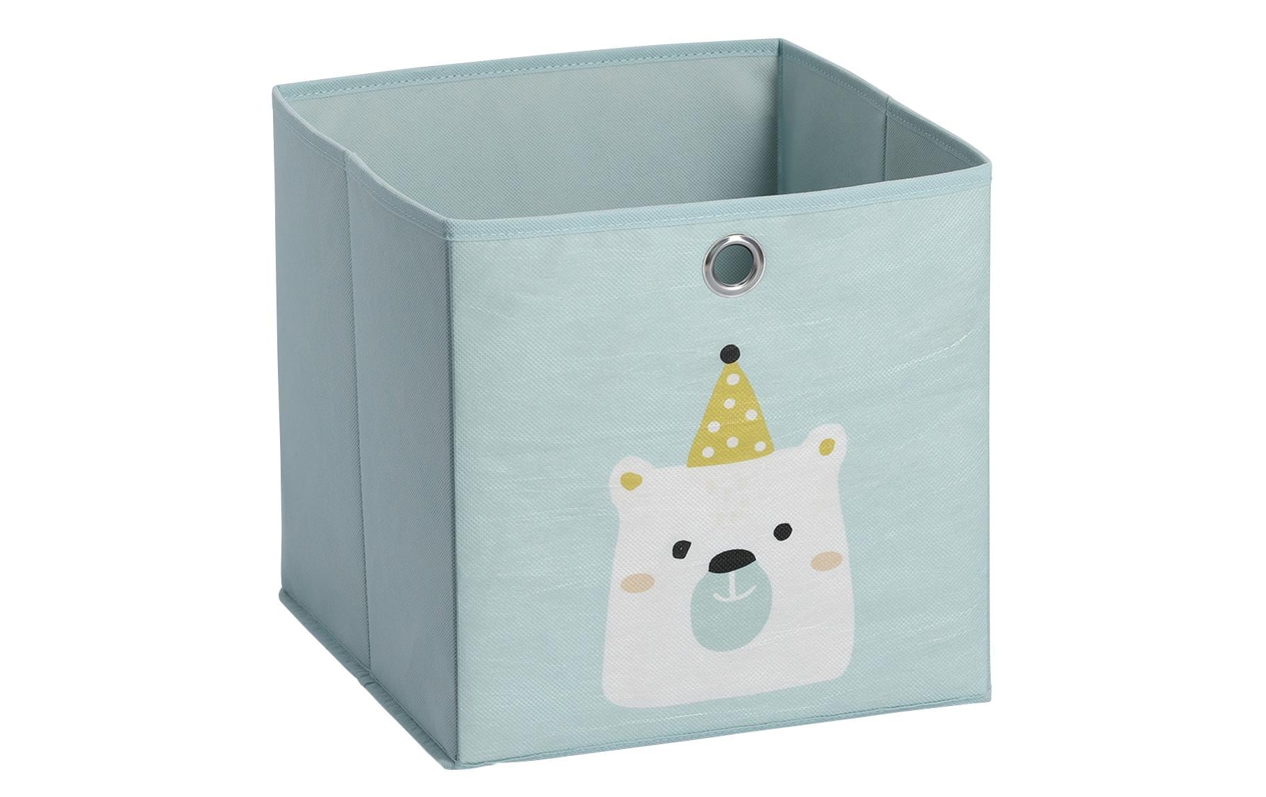 Zeller Aufbewahrungsbox Icebear mint / 28x28x28cm