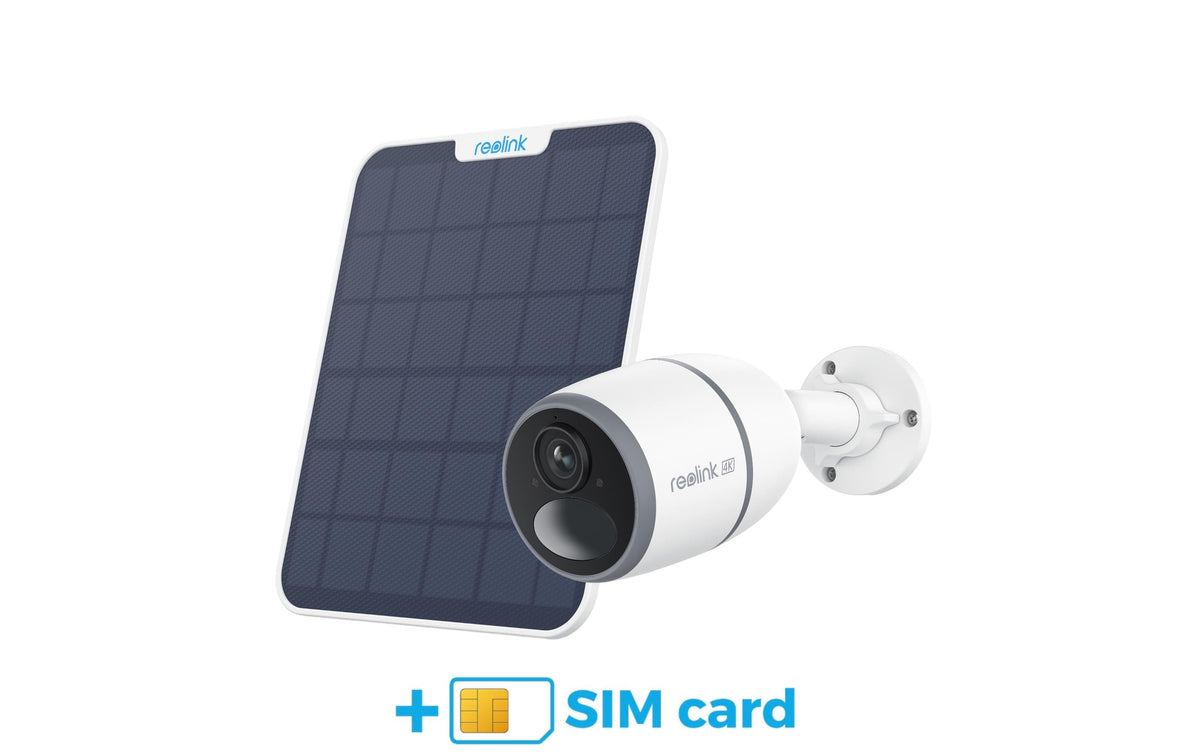 Reolink Go G340 4K LTE-Kamera m Solar u SIM wetterfeste Kamera über 4G, SIM 24 Monate