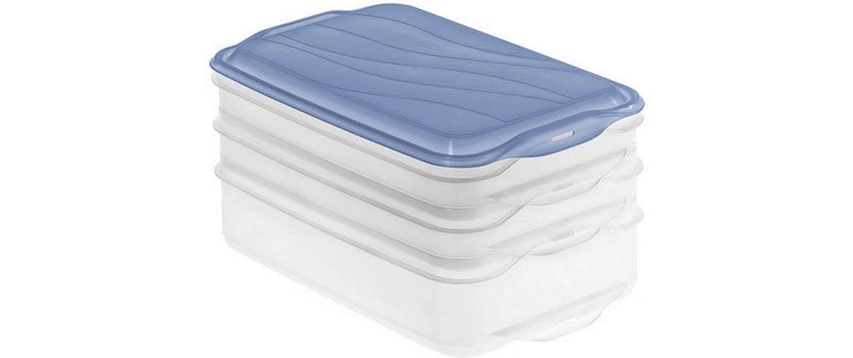 Rotho Foodcenter RONDO 3er Set 2 x 0.75 l, 1 x 1.35 l  Horizon blau