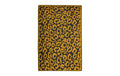 Esschert Design Outdoor Teppich Leopard PP, Schwarz-Gelb, 150x242.5x0.8 cm (LxBxH)