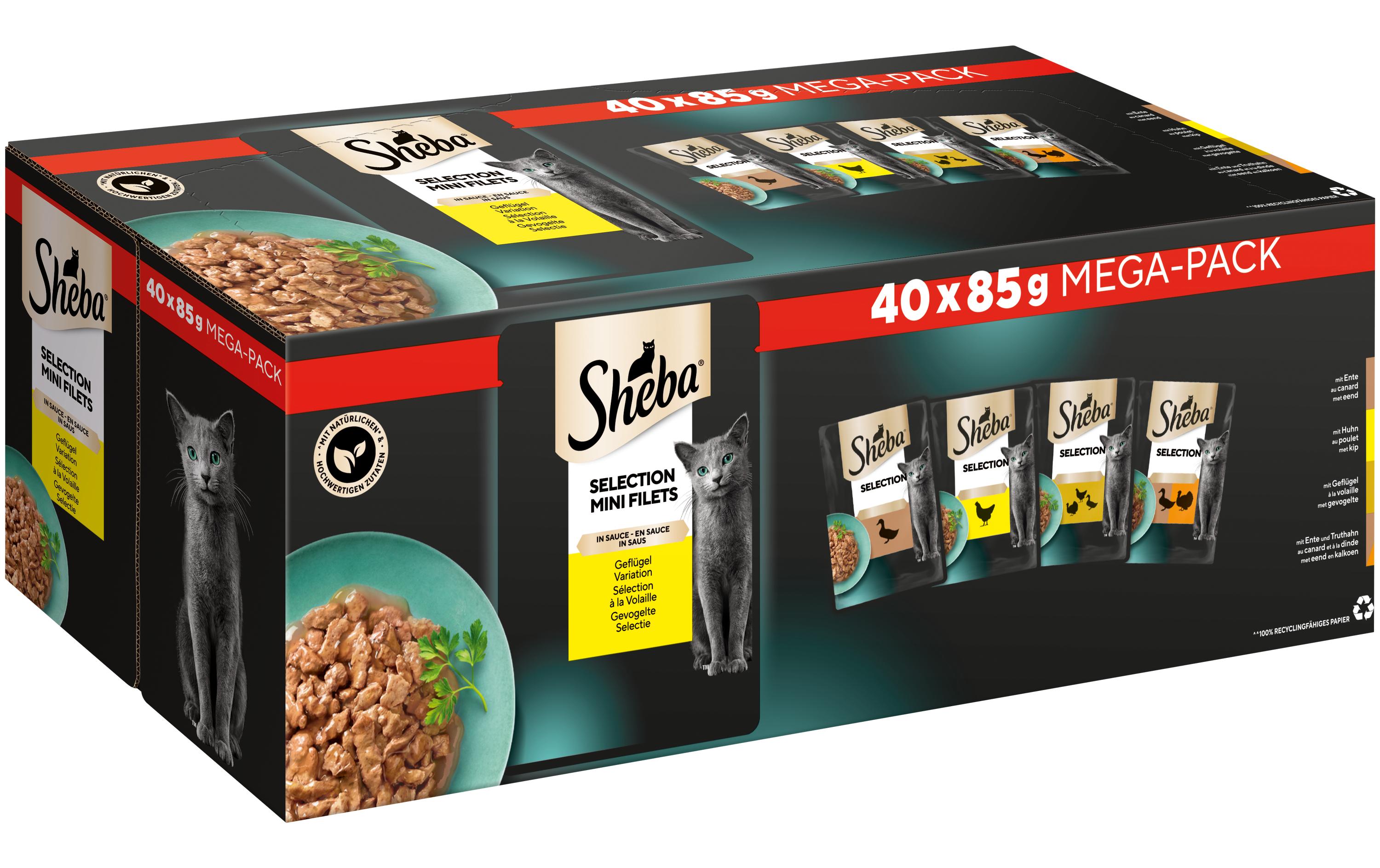 Sheba in Sauce Spéciale mit Putenhäppchen 40x85g