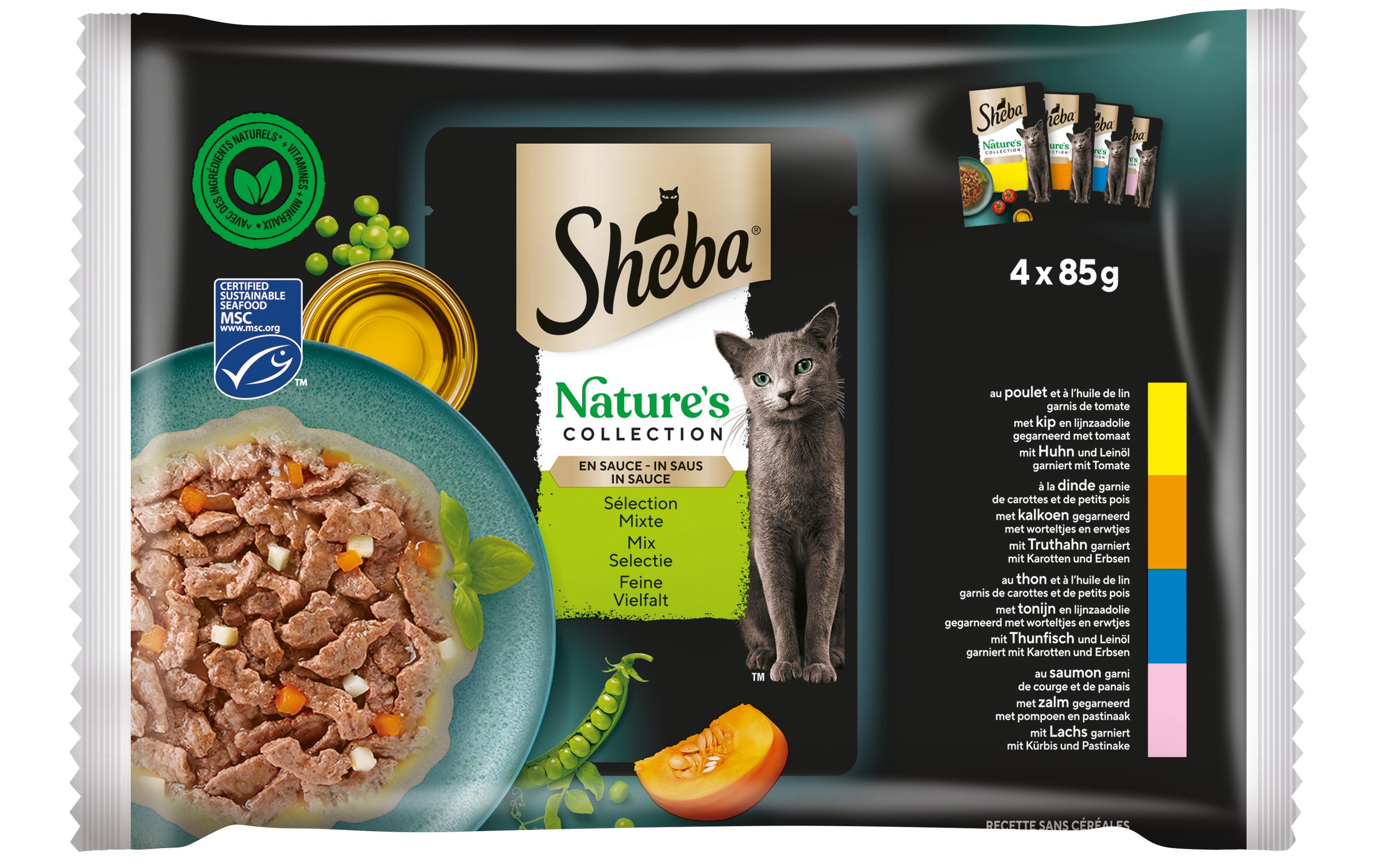 Sheba Natures Collection Sauce Feine Vielfalt, 4x85g