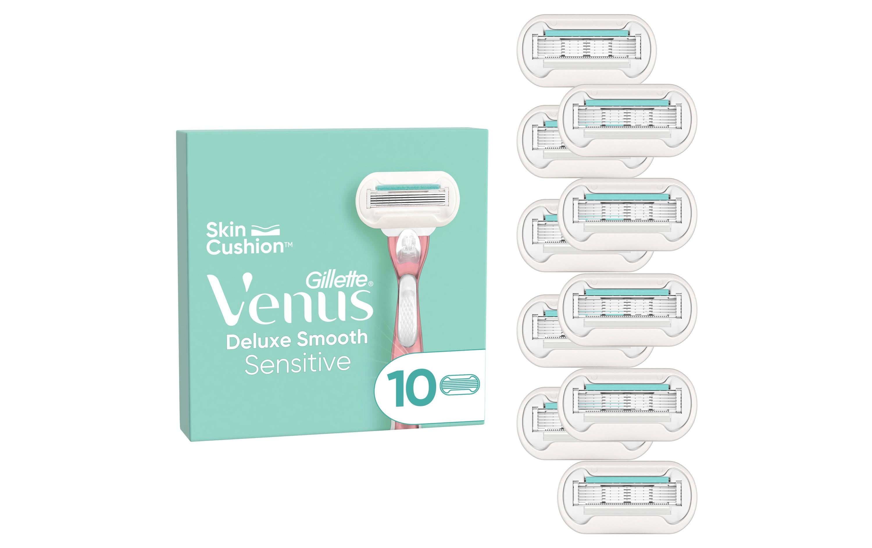 Gillette Venus Deluxe Smooth Sensitive Systemklingen 10er