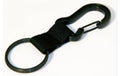 Key Bak Schlüsselring KB 8200 mit Karabiner, Nylon Schwarz/Grau