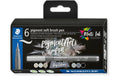 STAEDTLER Pigment Brush Pen 6er Schachtel Greys Colours