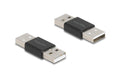 Delock Adapter Gender Changer Typ-A Stecker zu Stecker, Metall