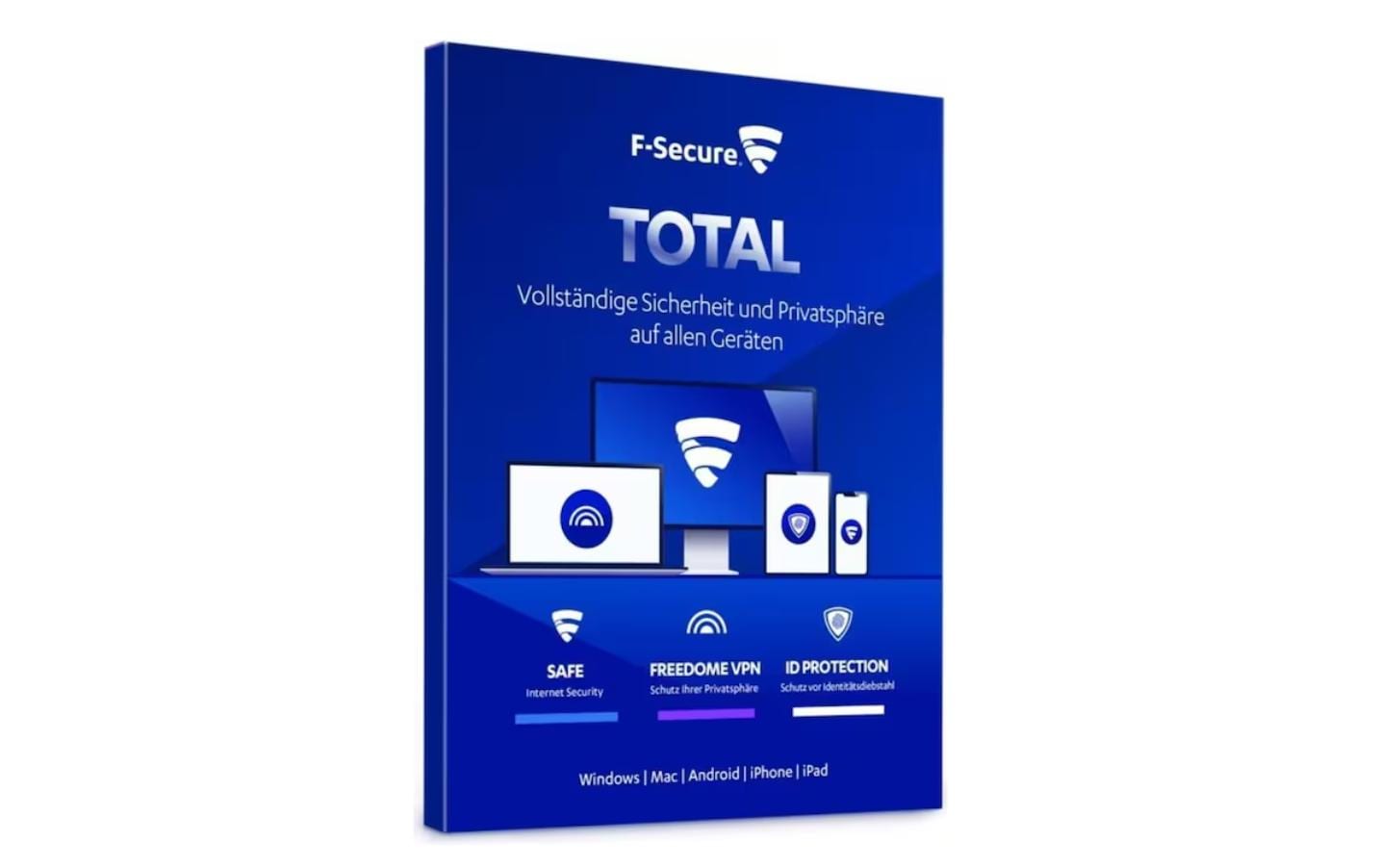 F-Secure Total - Attach Aktion Box, Voll, 3 Geräte, 1 Jahr, ML