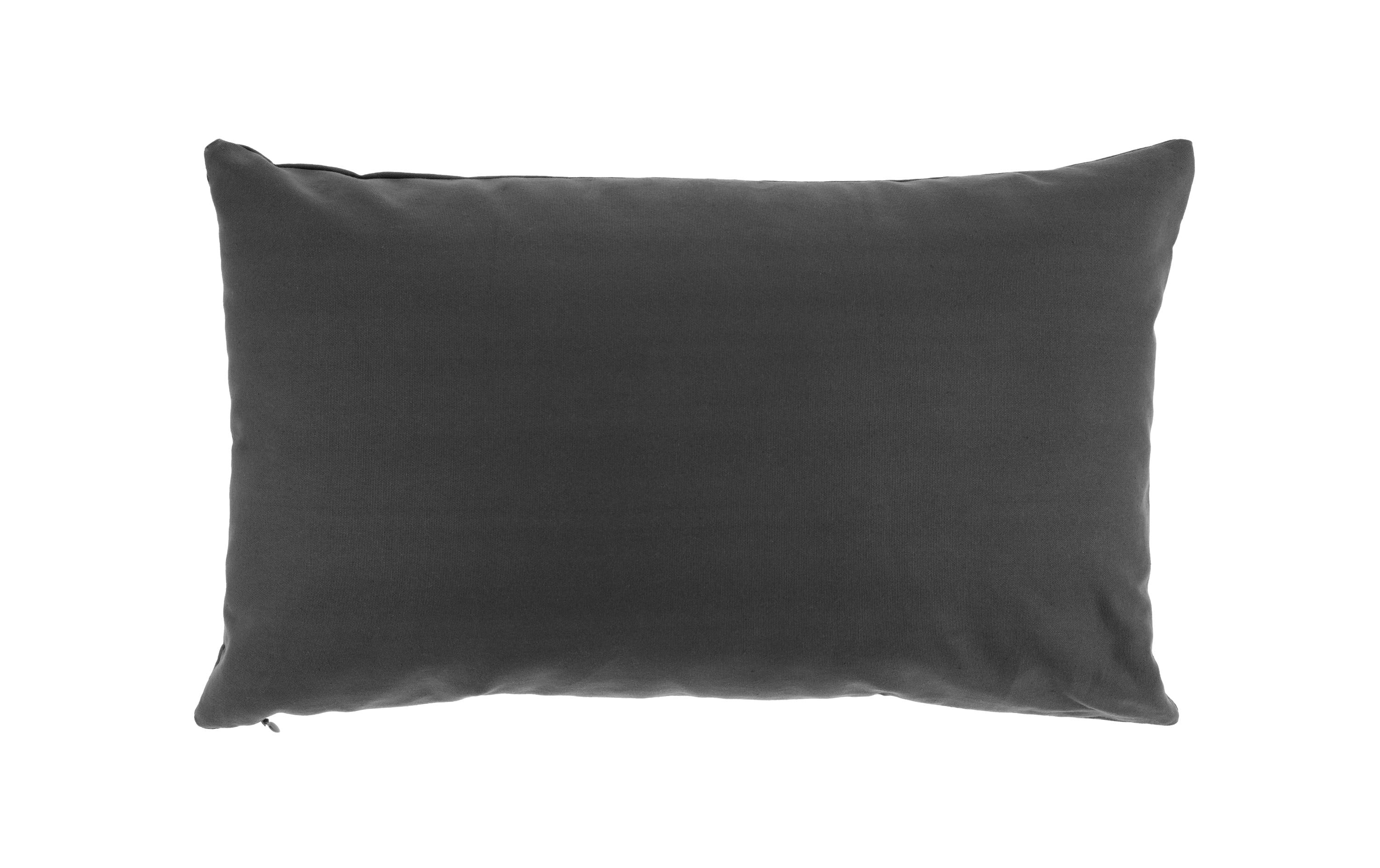 COCON Kissenhülle anthrazit 30x50cm, Baumwolle, Canvas 215g/m2, YKK RV