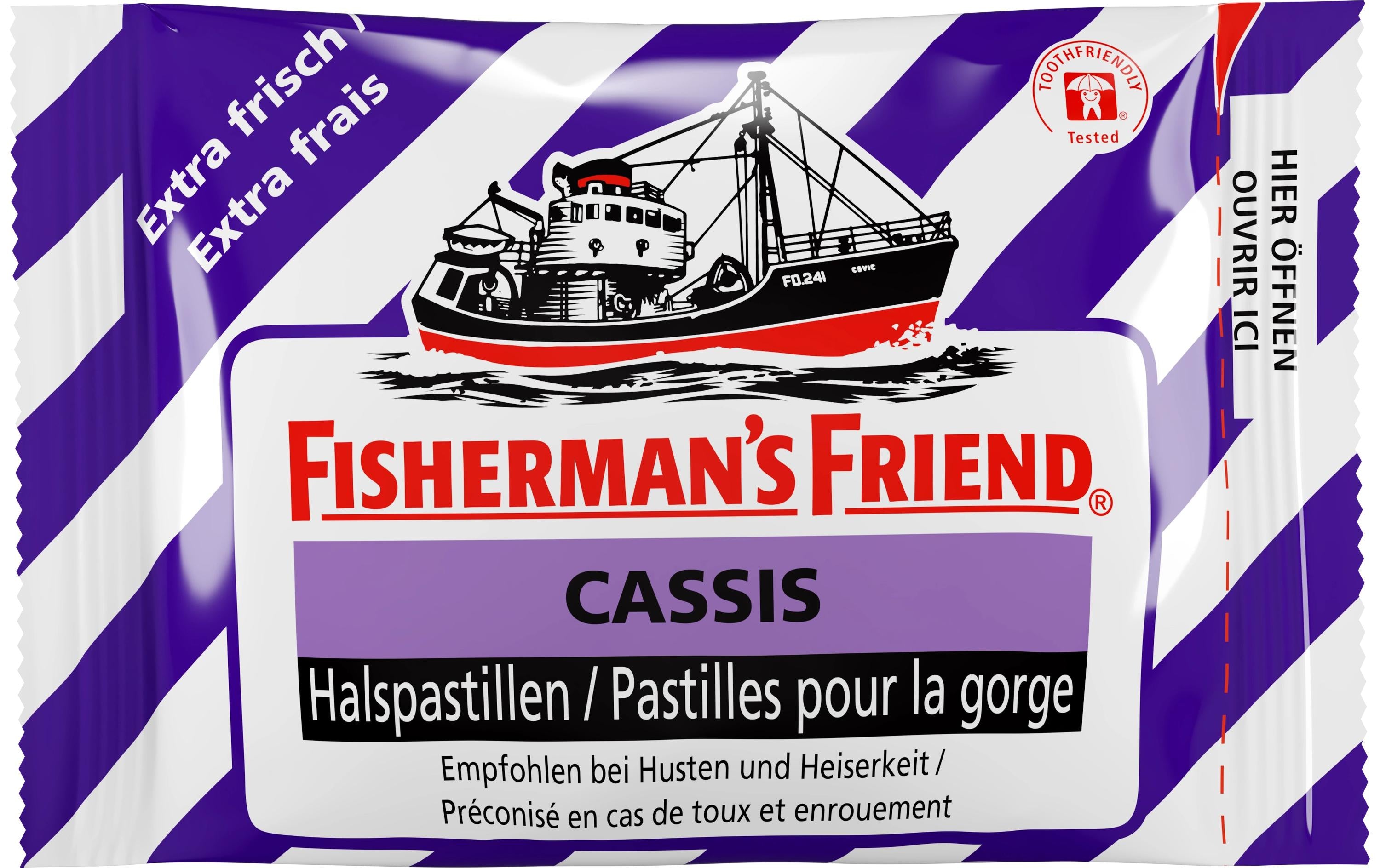 Fishermans Friend Cassis Beutel 25g