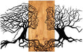 Wallxpert Wanddeko Tutku Metall/MDF, Grösse: 92 x 3 x 58 cm