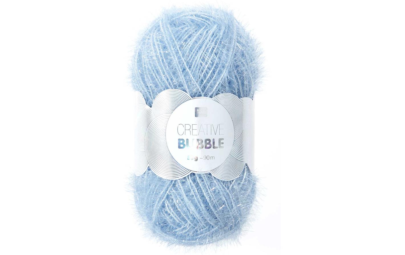 Rico Creative Bubble taubenblau 50 g, 90 m, 100 % PES