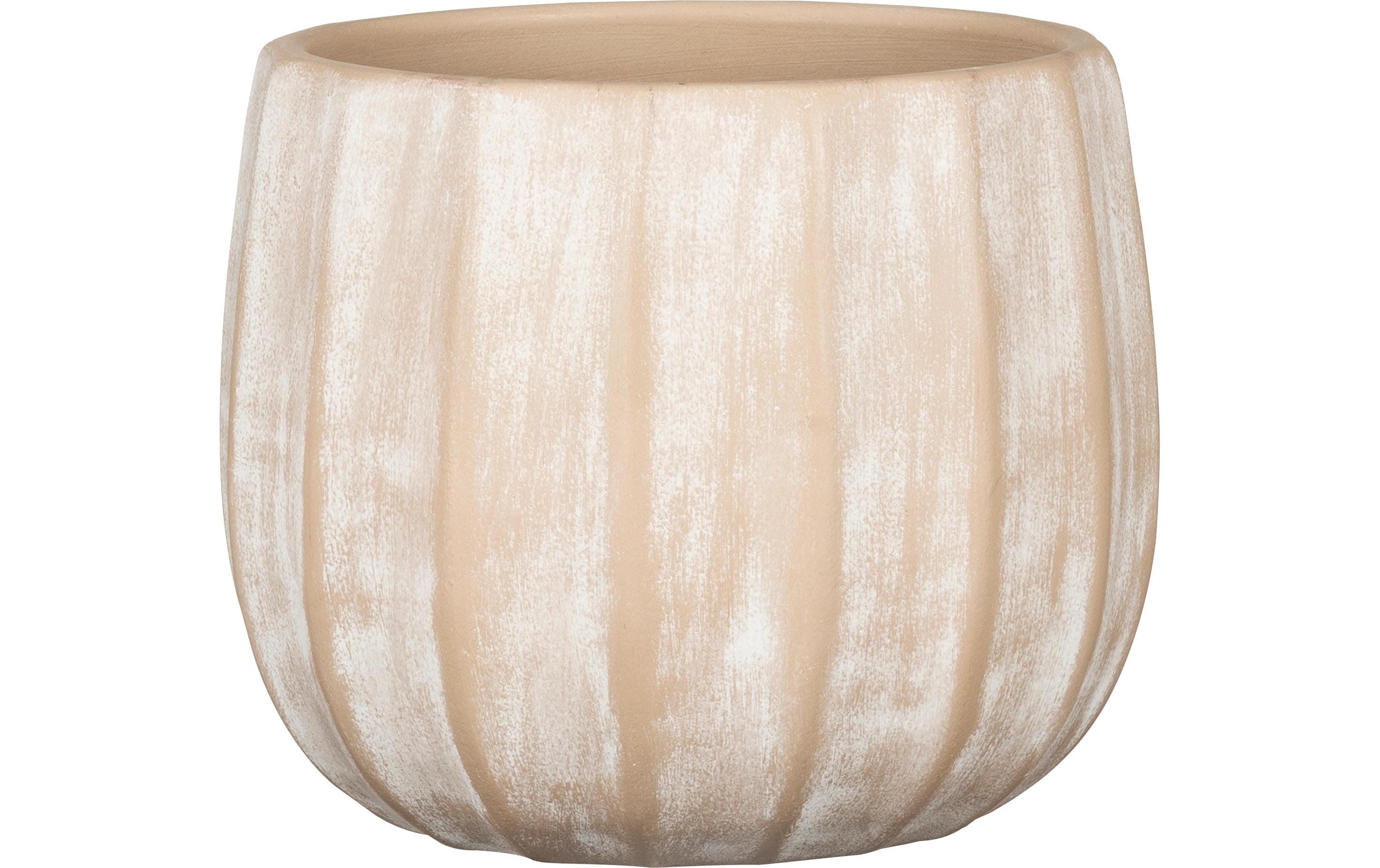 Scheurich Blumentopf Runa Washed Cream Keramik, 14x11 cm (DxH), 2.15L