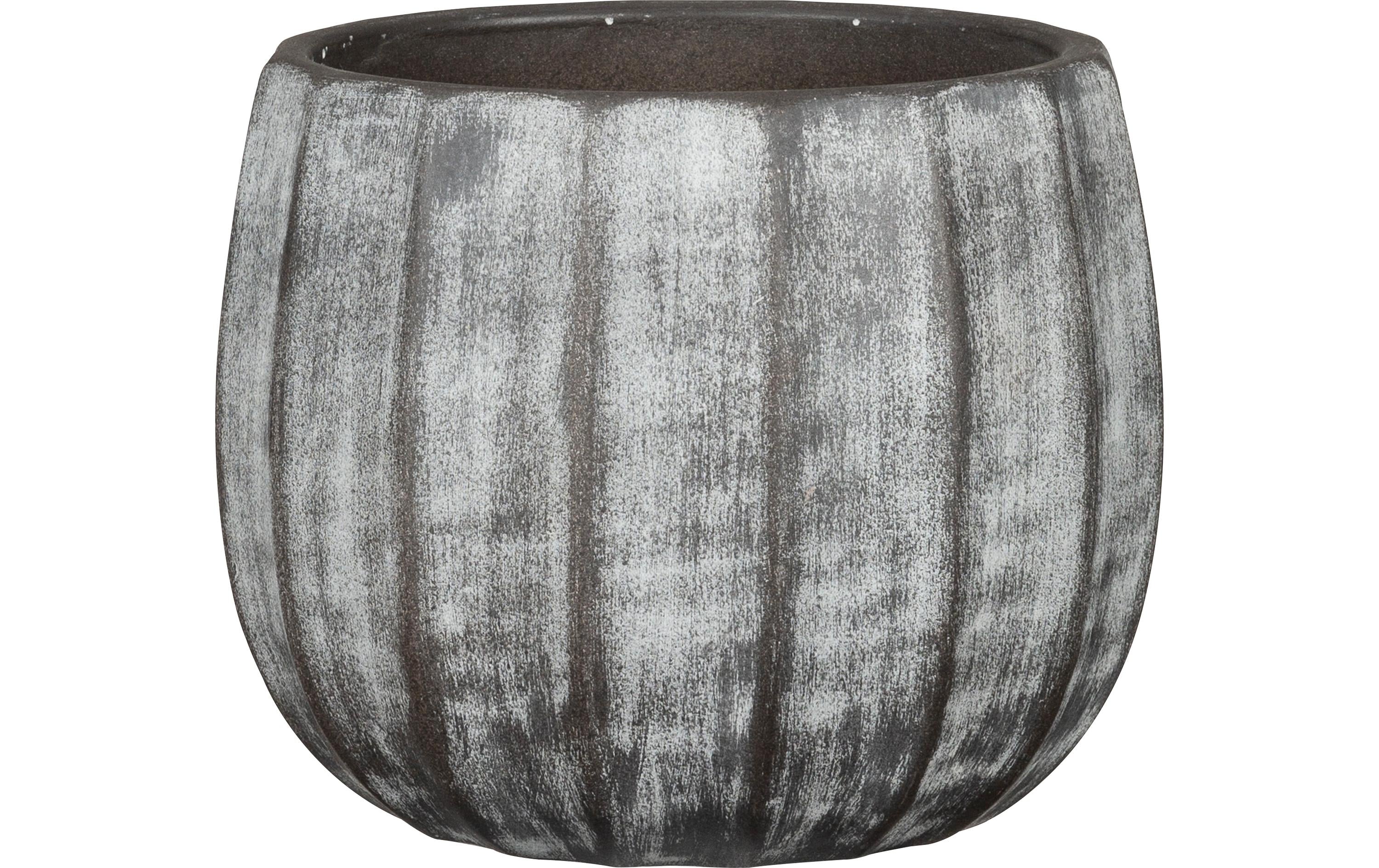 Scheurich Blumentopf Runa Washed Grey Keramik, 14x11 cm (DxH), 2.15L