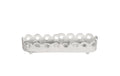 COCON Kerzenhalter, 15x3.5x3.5cm, weiss Eisen, Shabby Chic Look