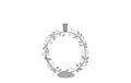 COCON Kerzenhalter Kranz, 15x5.5x15cm grau, Eisen, Shabby Chic Look