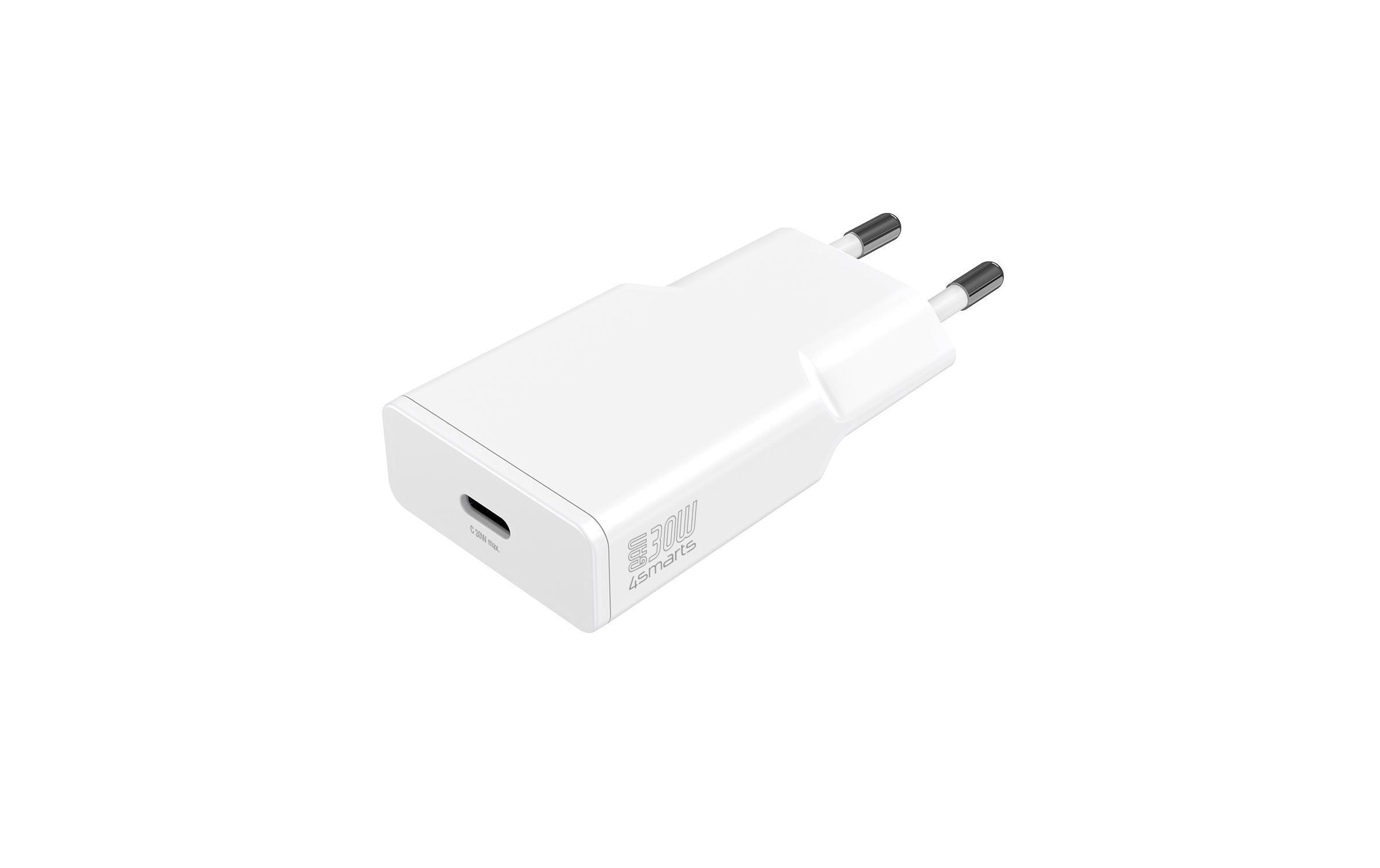 4smarts Netzladegerät PDPlug Slim 30W GaN 1C weiss