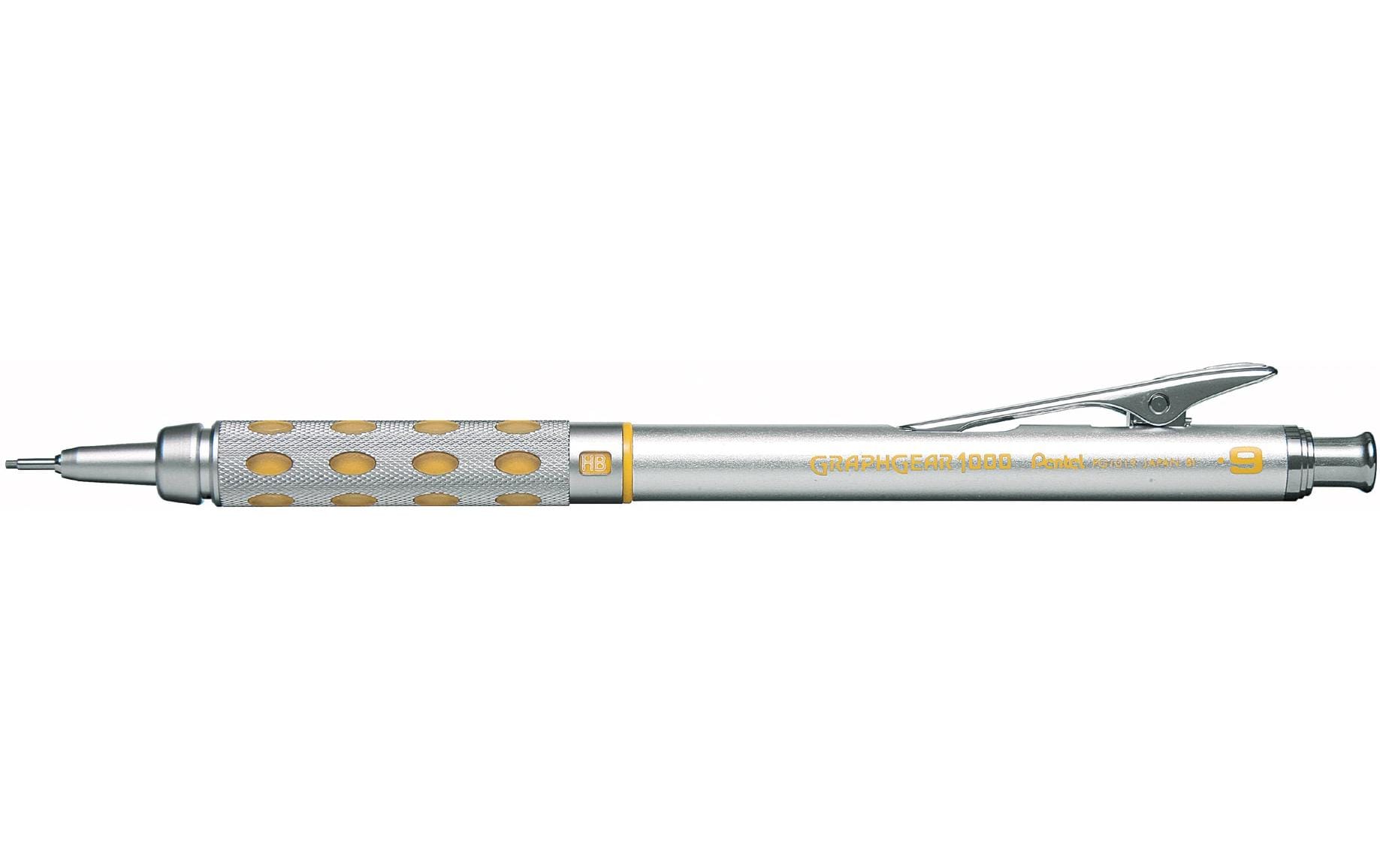 Pentel Druckbleistift sharp 0.9mm silber/ gelb