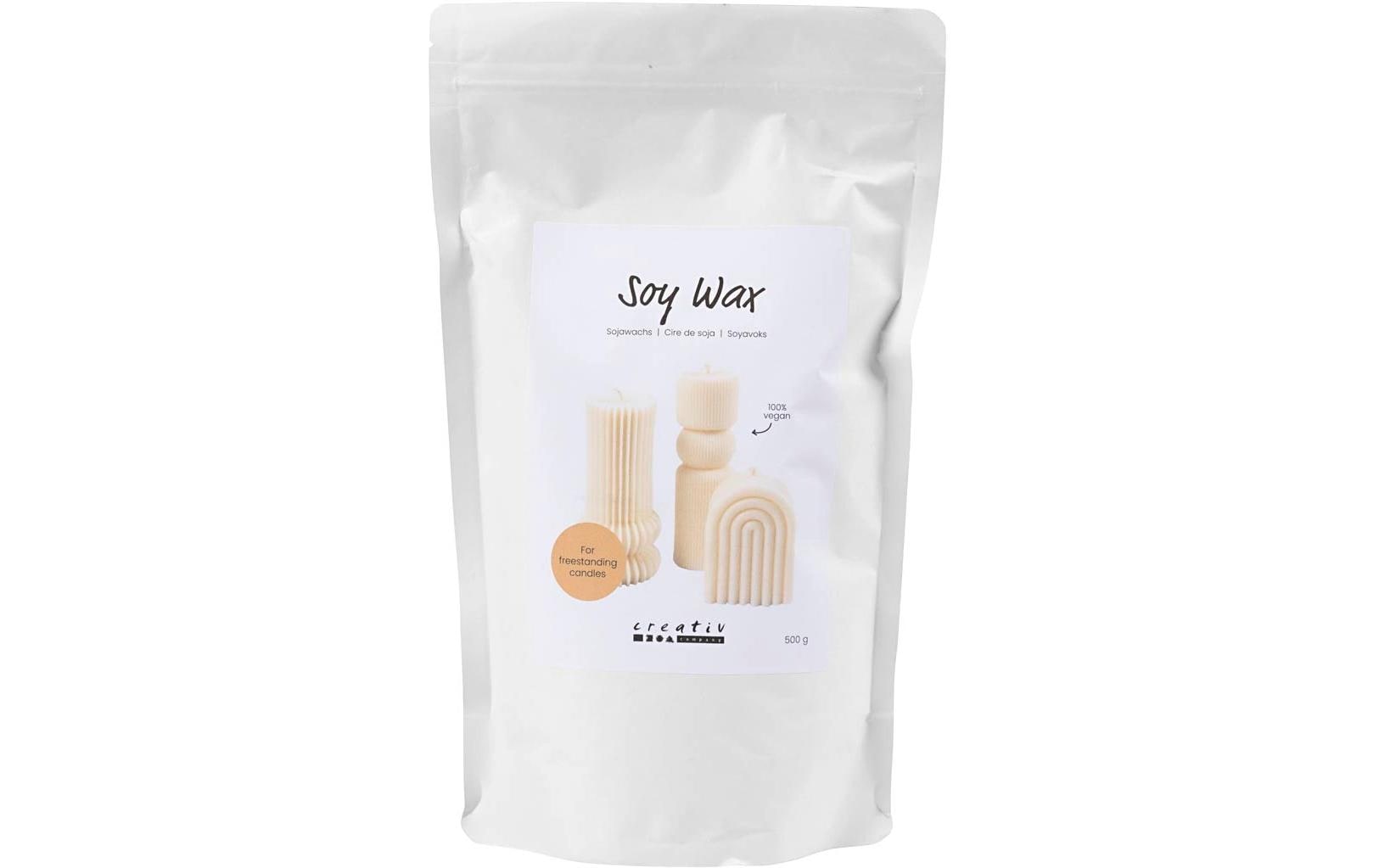 Creativ Company Wachs Soja Creme, 500 g