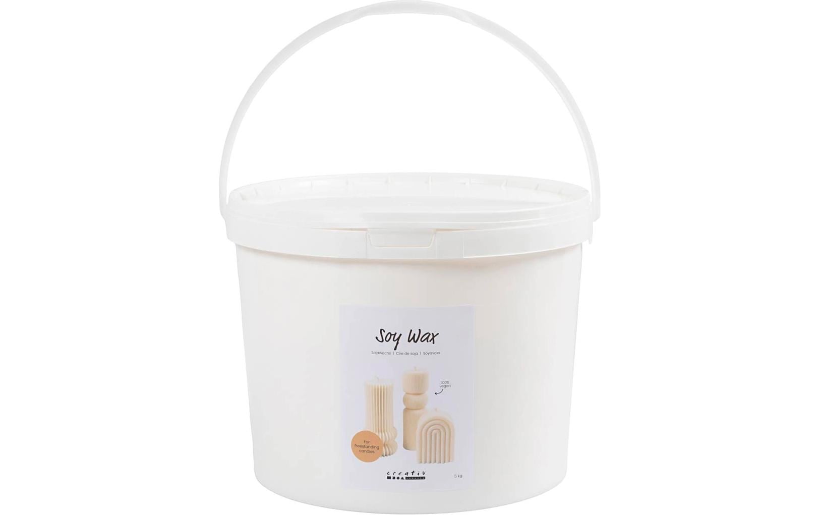 Creativ Company Wachs Soja Creme, 5 kg