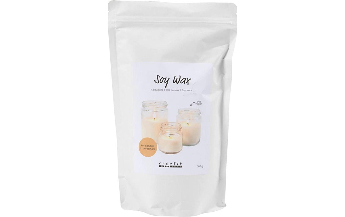 Creativ Company Wachs Soja Creme, 500 g
