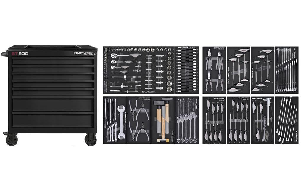 Werkstattwagen BT900 211-tlg. Basic Trolley 7 Schubladen schwarz