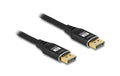 Delock DisplayPort Kabel 8K 60Hz Metall, schwarz, 2m