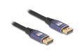 Delock DisplayPort Kabel 8K 60Hz Metall, lila, 1m