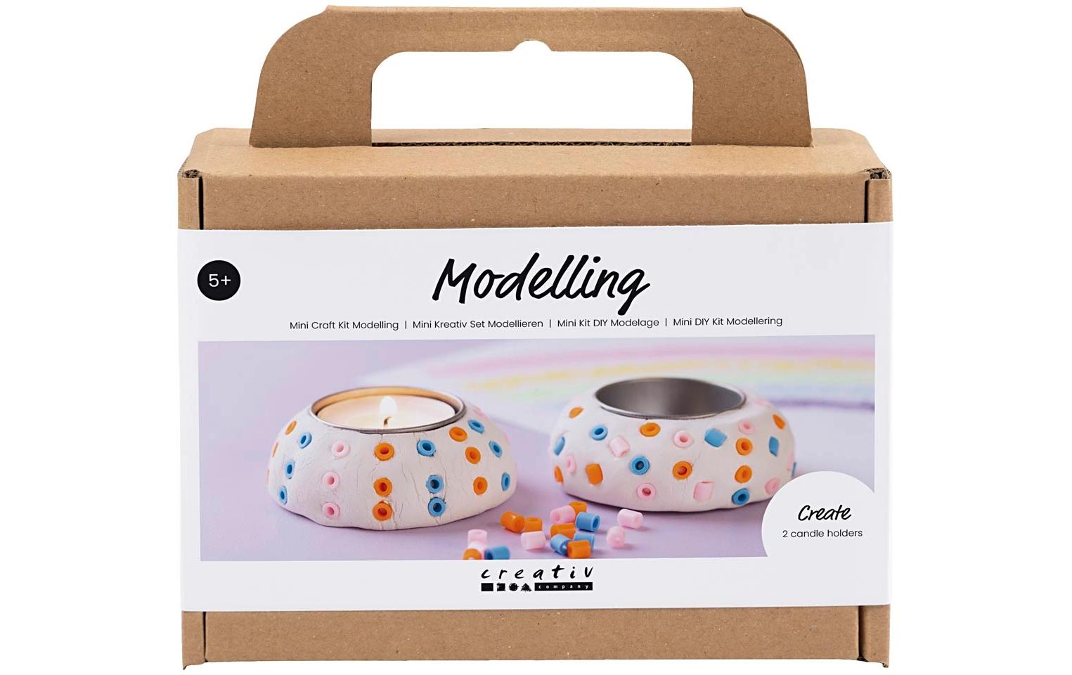 Creativ Company Bastelset Modellieren Teelichthalter