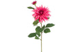 Botanic-Haus Dahlie, Altrosa 85 cm lang, Spinnstoff, Kunststoff