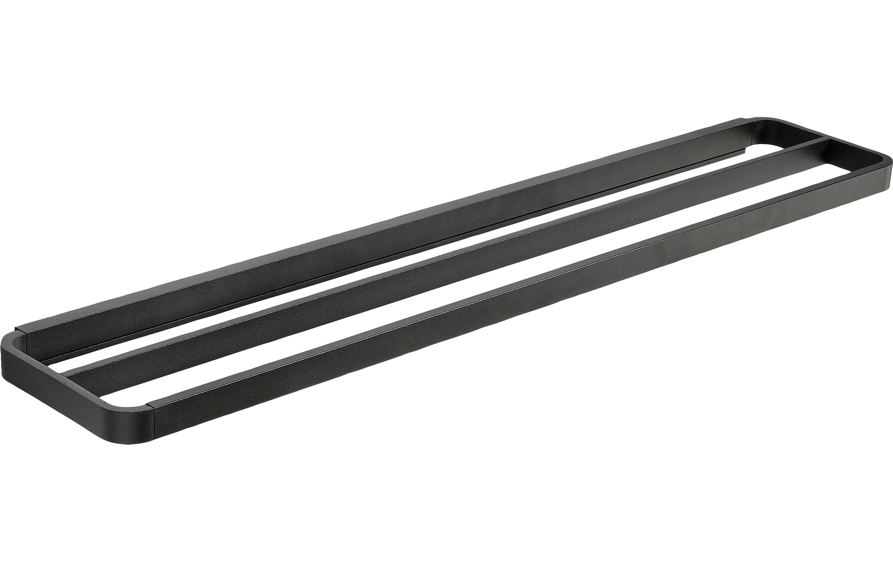 Zone Handtuchhalter 2-fach Rim, Schwarz 70x12 cm, Aluminimum