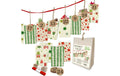 B+C Adventskalender Set Nordic 24 Tüten, Kraftpapier  9 x 14.5 x 6 cm