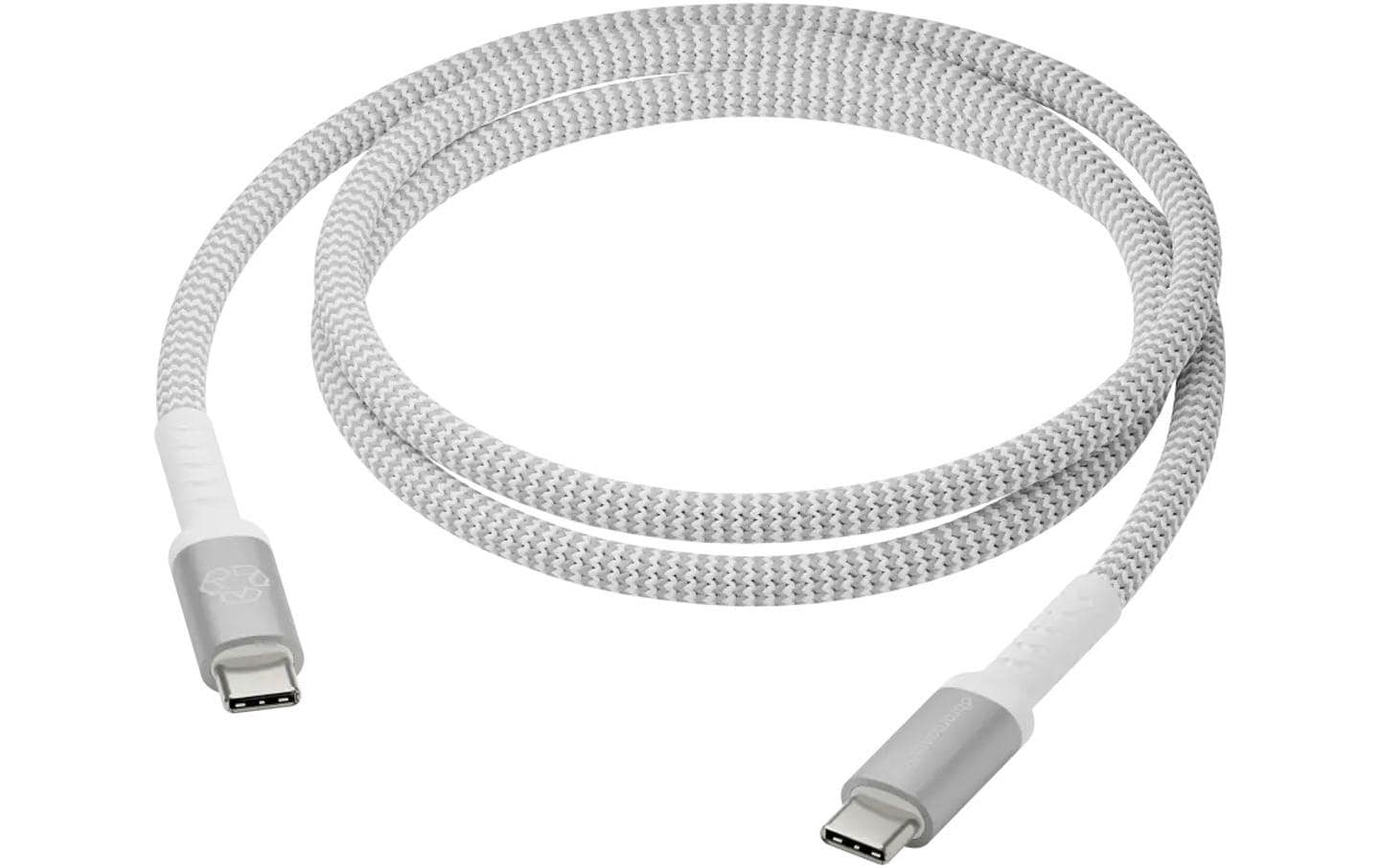 dbramante 1.2m USB-C to USB-C 100W Braided Cable White