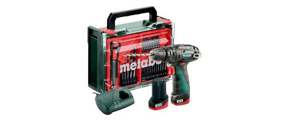 PowerMaxx SB Basic Mobile Werkstatt 2x2.0 Ah, LC 40, inkl. Zubehör-Set 41 tlg.