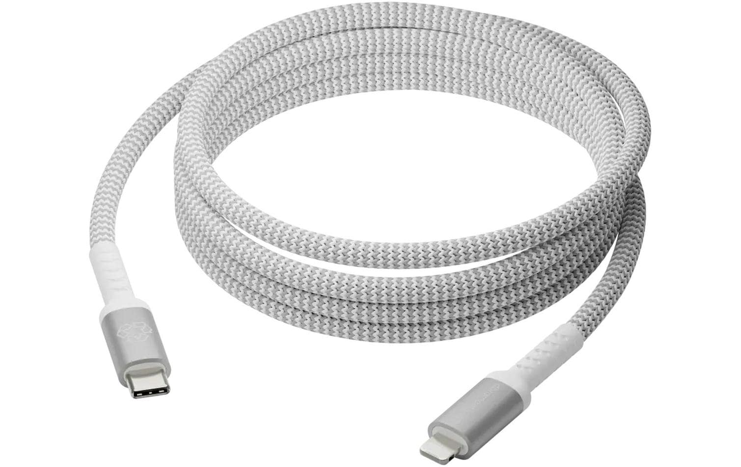 dbramante 2m USB-C to Lightning Braided Cable White