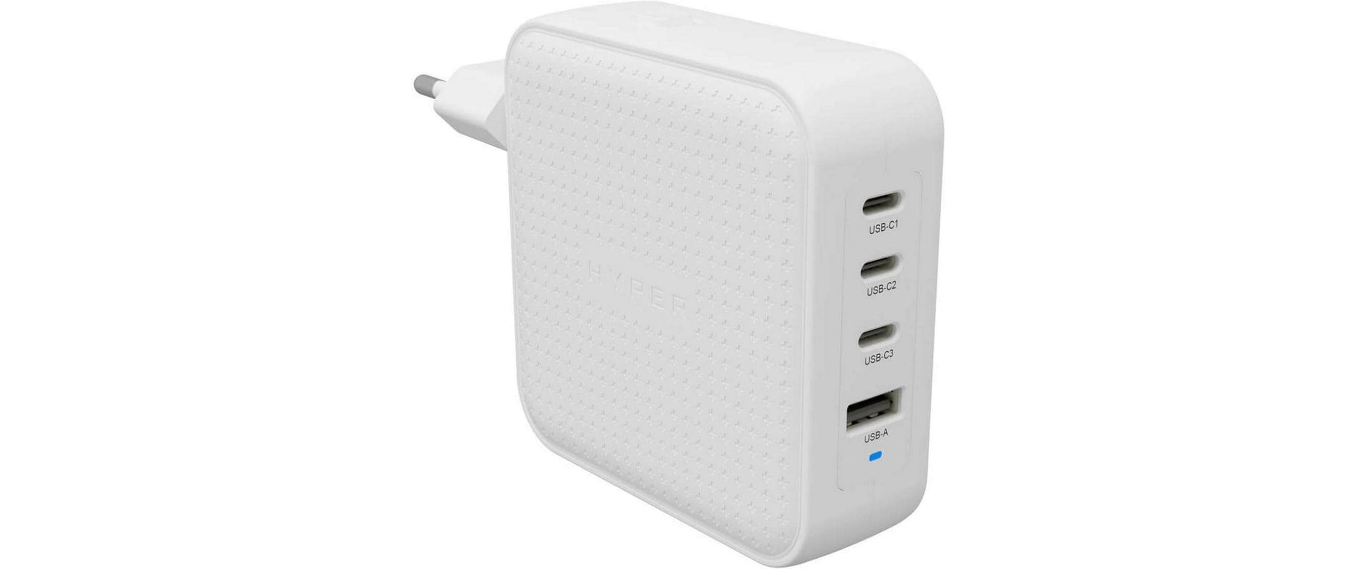Hyper 100W USB-C GaN Ladegerät 3C+1A, weiss