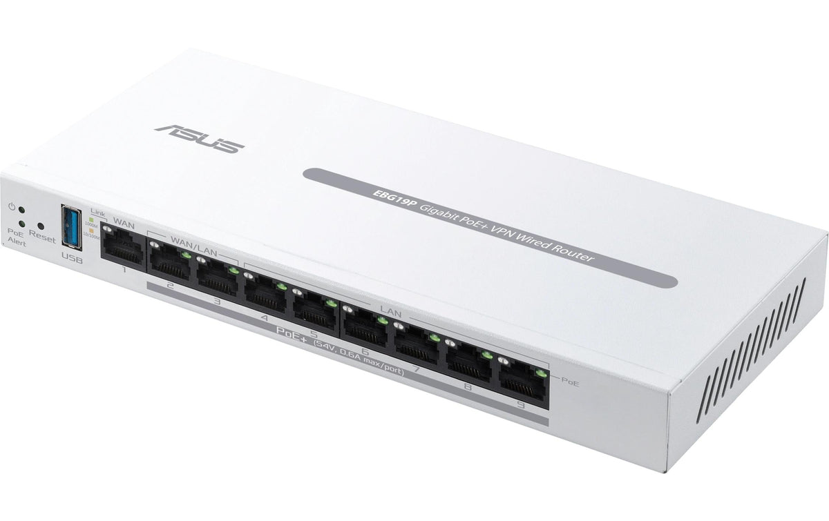 ASUS EBG19P: 8-port Gigabit PoE+ VPN Router Gigabit PoE+ VPN Kabel-Router