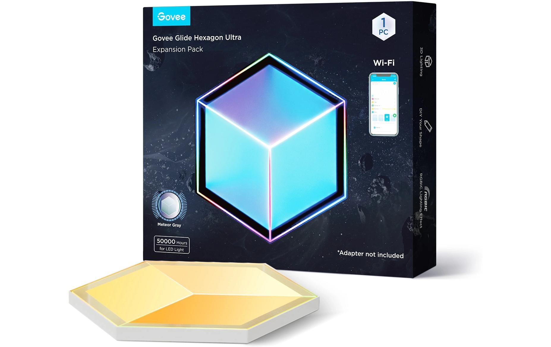 Govee Leuchtpaneele Glide Hexa Ultra Erweiterung, 1 er Pack