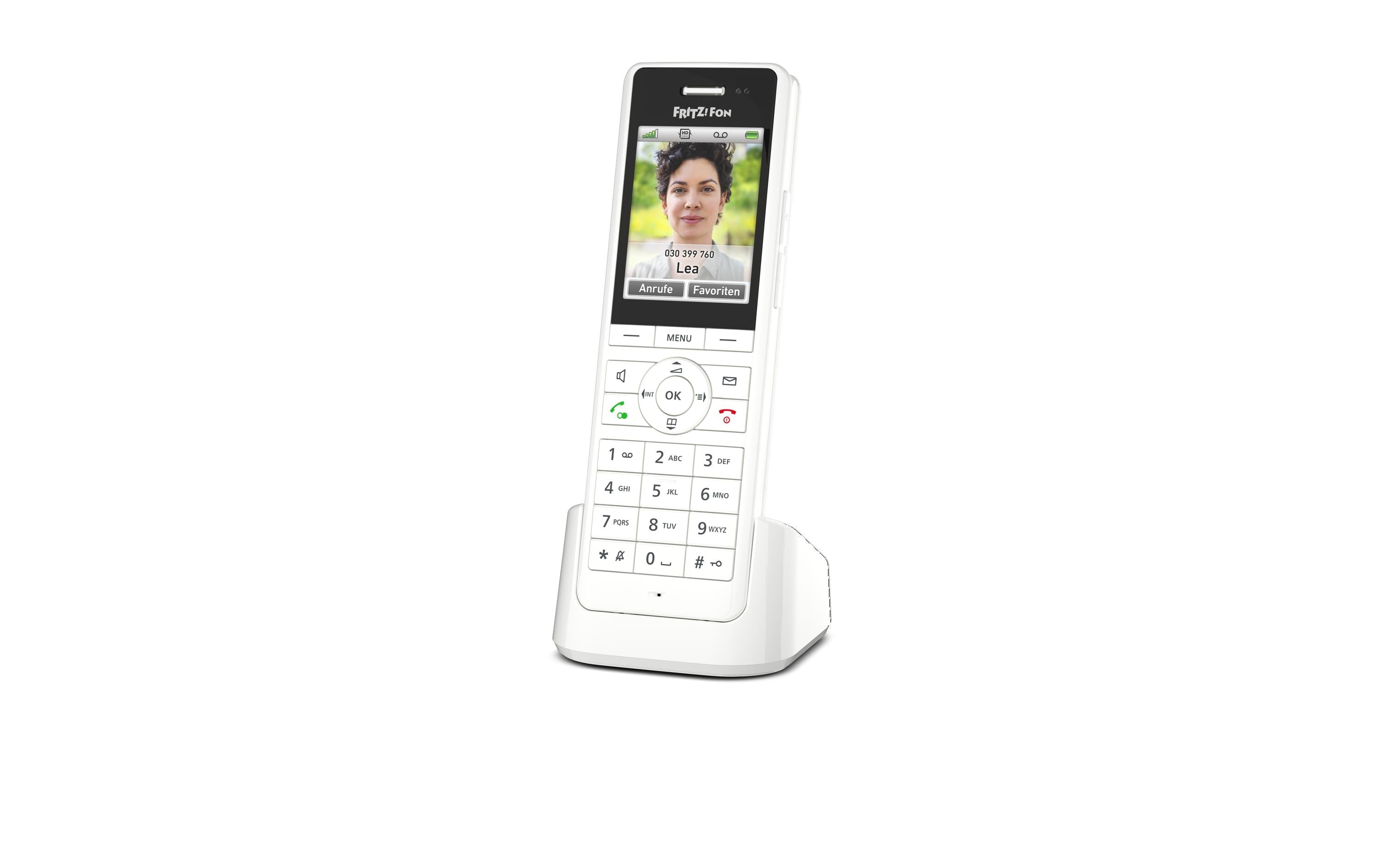 AVM FRITZ!Fon X6 int: White DECT für Fritzbox oder DECT-Basisstation